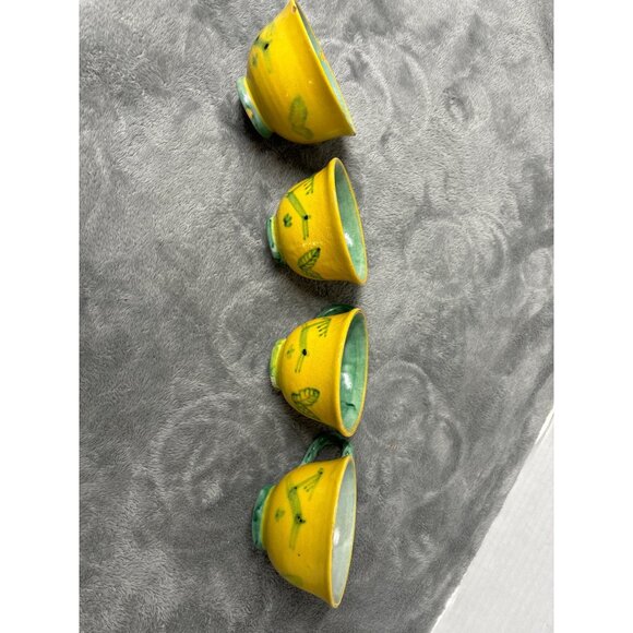 F.B.C. Anaca Italy Ceramic Tea Cup & Saucer Set Artisan 5505 Folkart signed - Picture 16 of 16